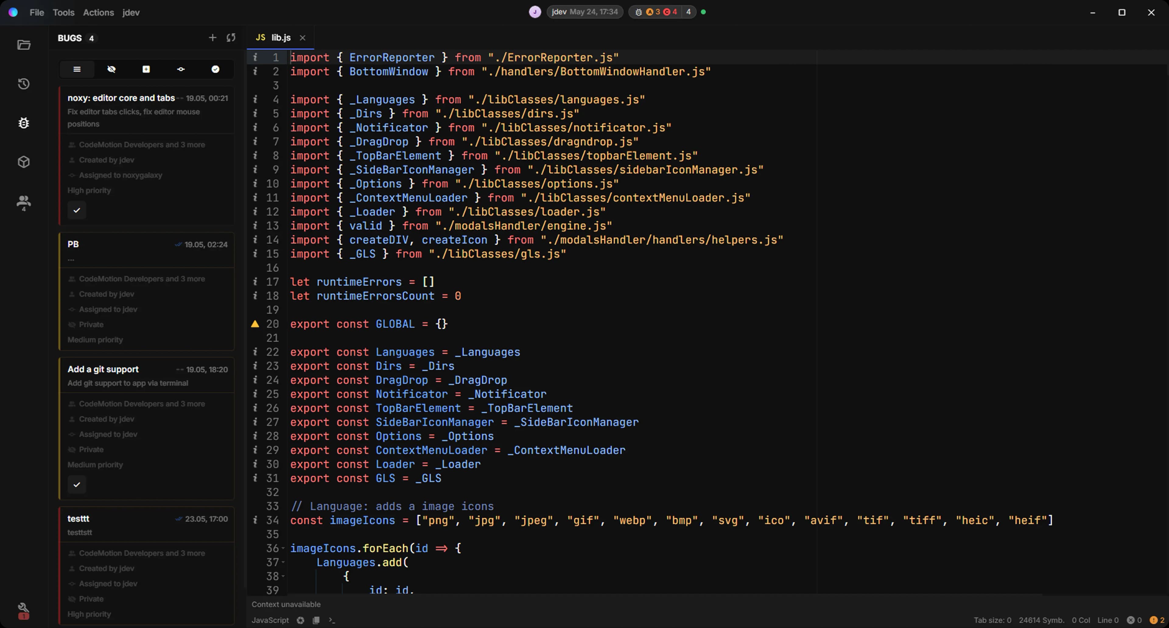 CodeMotion IDE preview